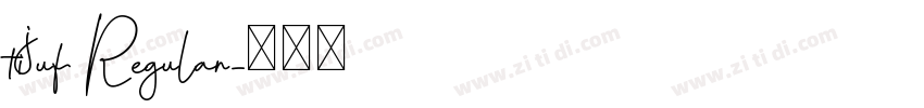 tijuf Regular字体转换
